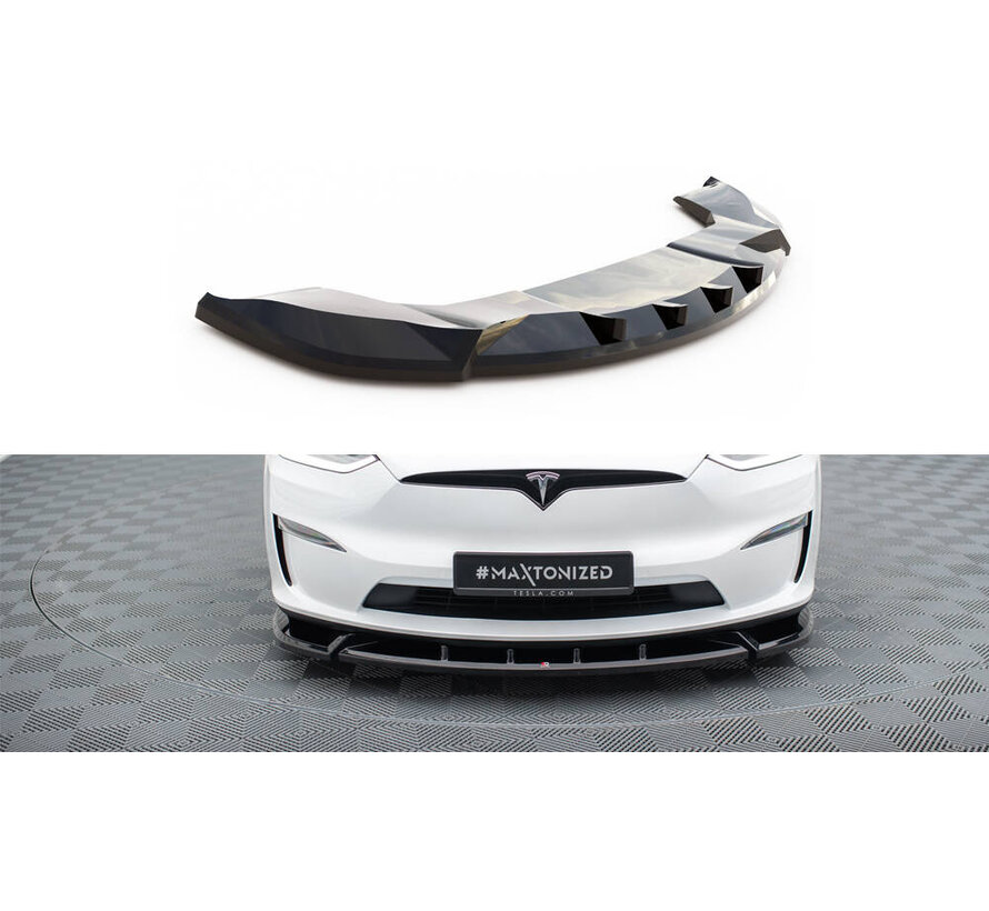 Maxton Design Front Splitter V.2 Tesla Model X Mk1 Facelift