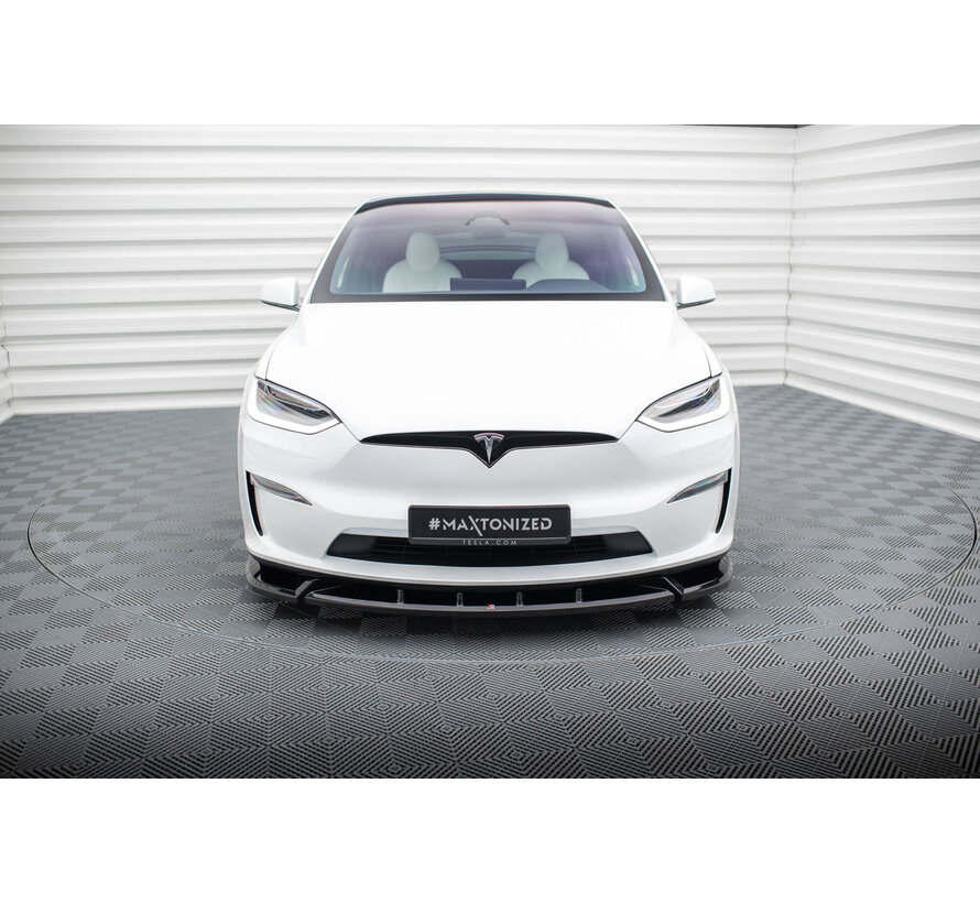 Maxton Design Front Splitter V.2 Tesla Model X Mk1 Facelift