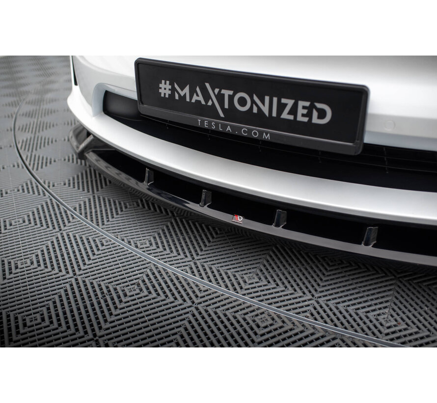 Maxton Design Front Splitter V.2 Tesla Model X Mk1 Facelift