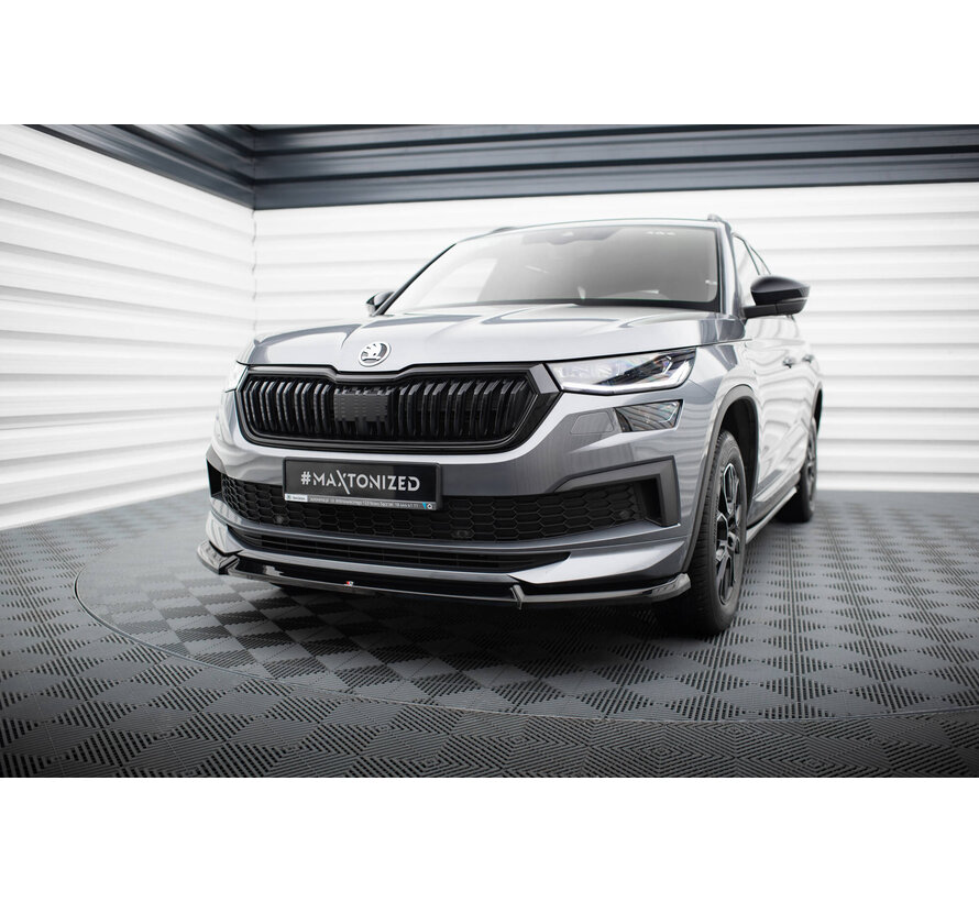 Maxton Design Front Splitter V.1 Skoda Kodiaq Sportline Mk1 Facelift