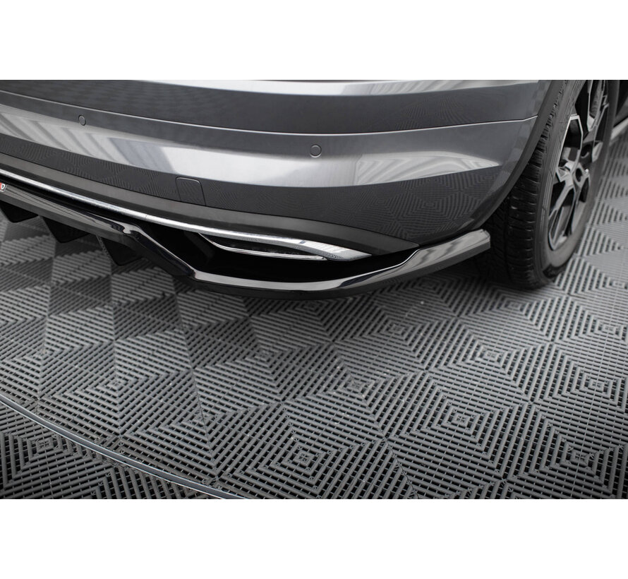 Maxton Design Rear Splitter (with vertical bars) Skoda Kodiaq Sportline Mk1 Facelift