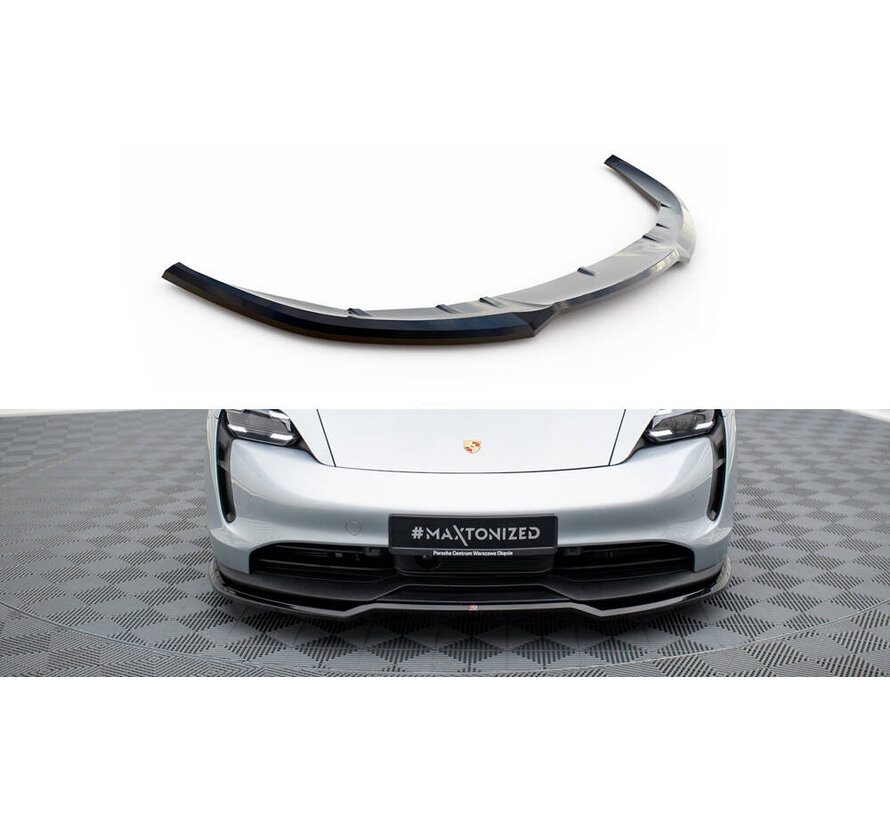 Maxton Design Front Splitter Porsche Taycan / Taycan 4 / Taycan 4S / Taycan GTS Mk1