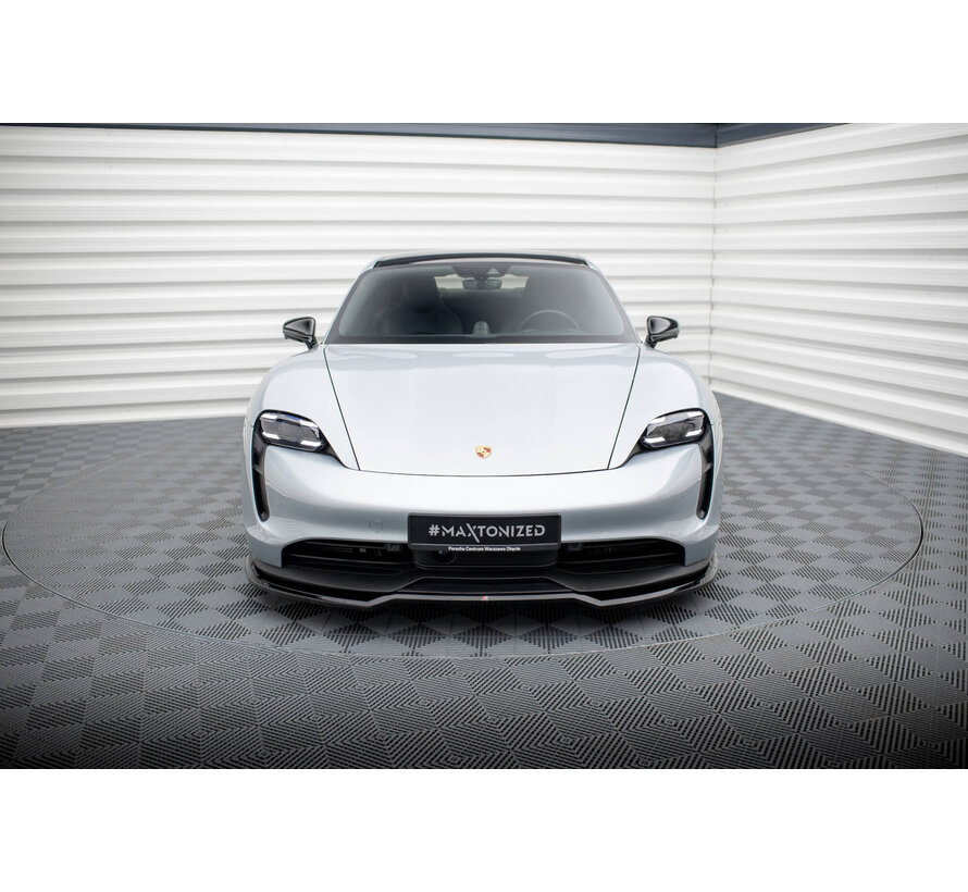 Maxton Design Front Splitter Porsche Taycan / Taycan 4 / Taycan 4S / Taycan GTS Mk1