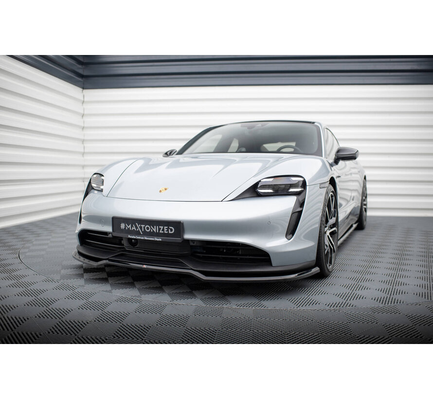 Maxton Design Front Splitter Porsche Taycan / Taycan 4 / Taycan 4S / Taycan GTS Mk1
