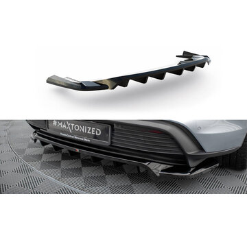 Maxton Design Maxton Design Rear Splitter (with vertical bars) Porsche Taycan / Taycan 4 / Taycan 4S / Taycan GTS Mk1