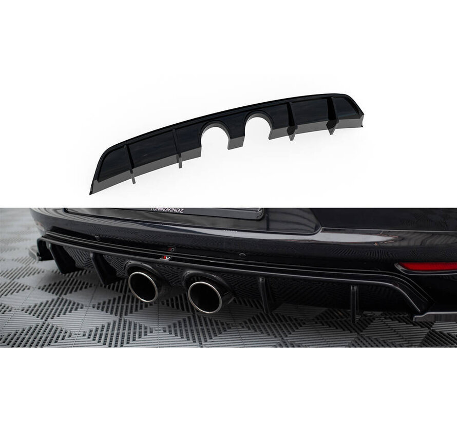 Maxton Design Rear Valance V.2 Volkswagen Scirocco Mk3 (R32 Exhaust)