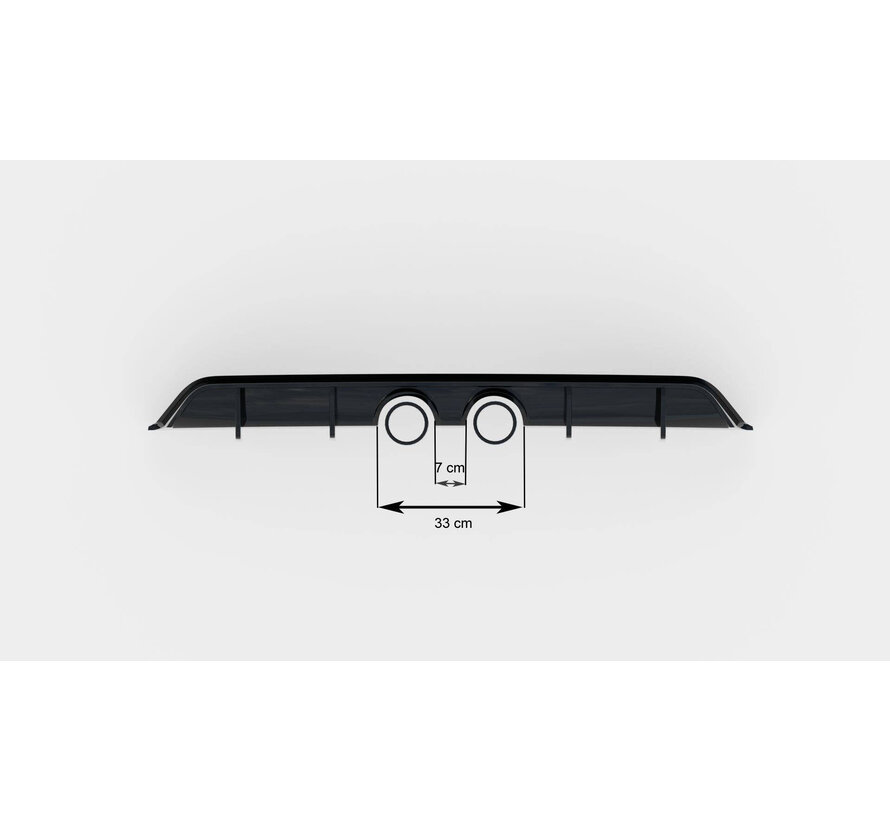 Maxton Design Rear Valance V.2 Volkswagen Scirocco Mk3 (R32 Exhaust)