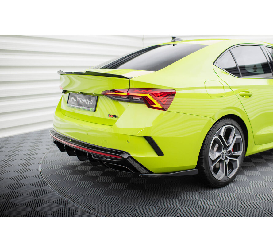 Maxton Design Rear Side Splitters V.4 Skoda Octavia RS Mk4