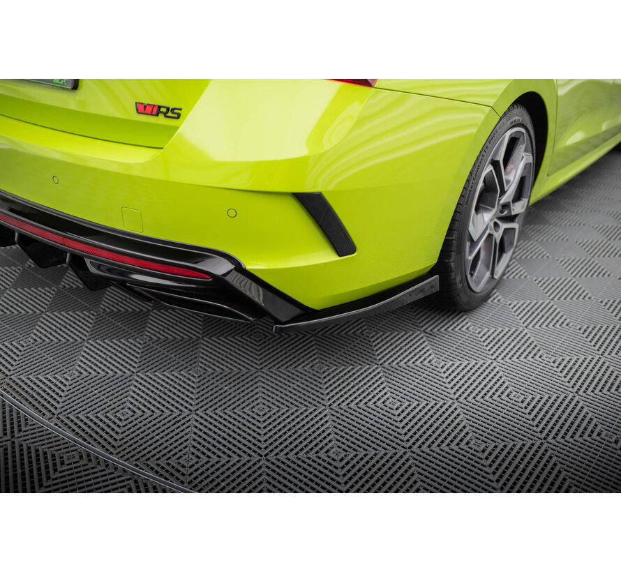 Maxton Design Rear Side Splitters V.4 Skoda Octavia RS Mk4