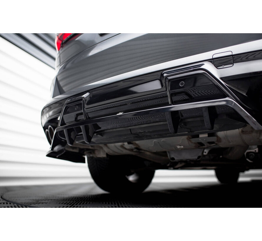 Maxton Design Rear Splitter (with vertical bars) BMW X5 M F95 Facelift
