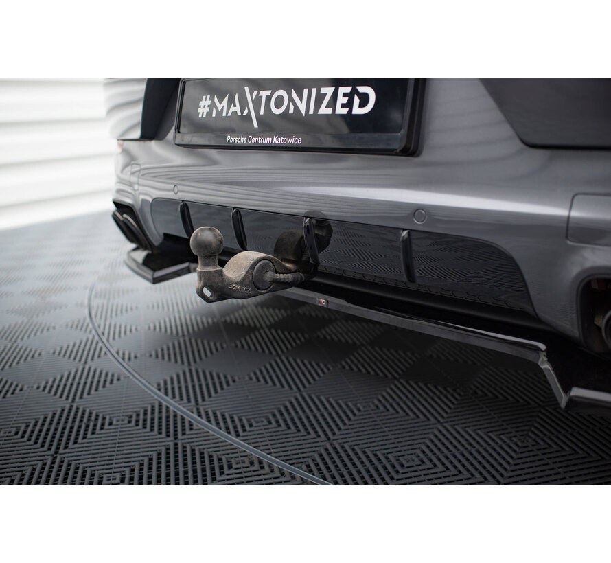 Maxton Design Rear Splitter Porsche Cayenne SUV / Coupe Mk3 Facelift
