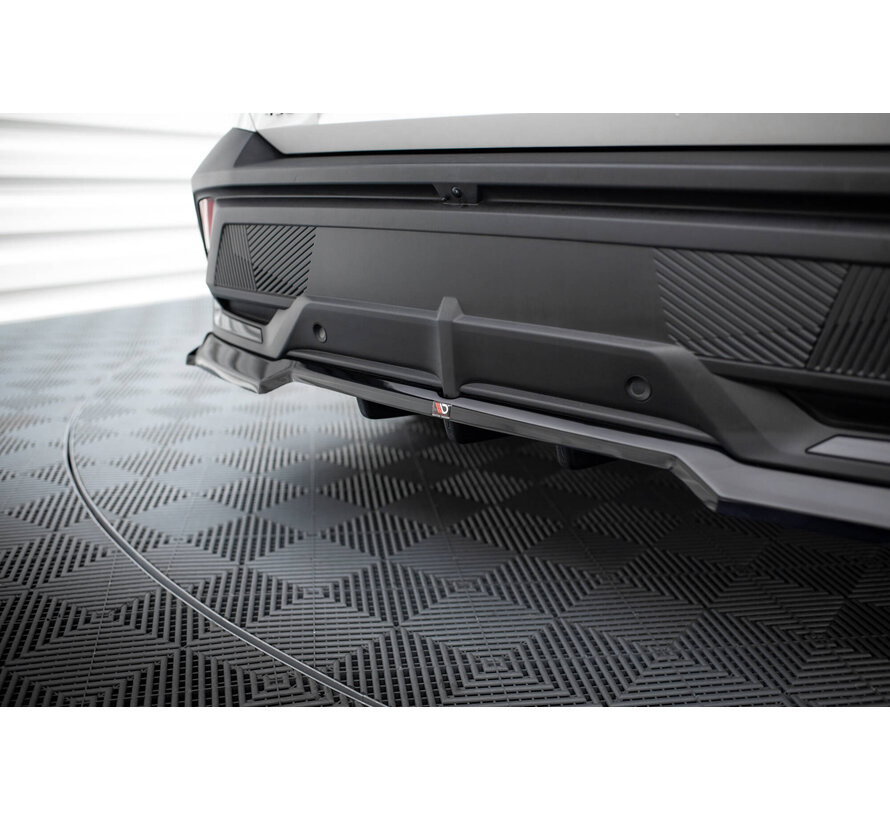 Maxton Design Rear Splitter (with vertical bars) Peugeot 408 Mk1
