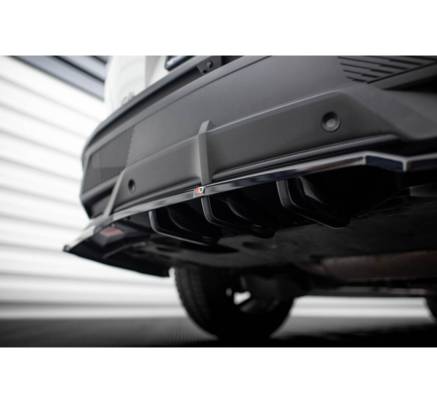 Maxton Design Rear Splitter (with vertical bars) Peugeot 408 Mk1