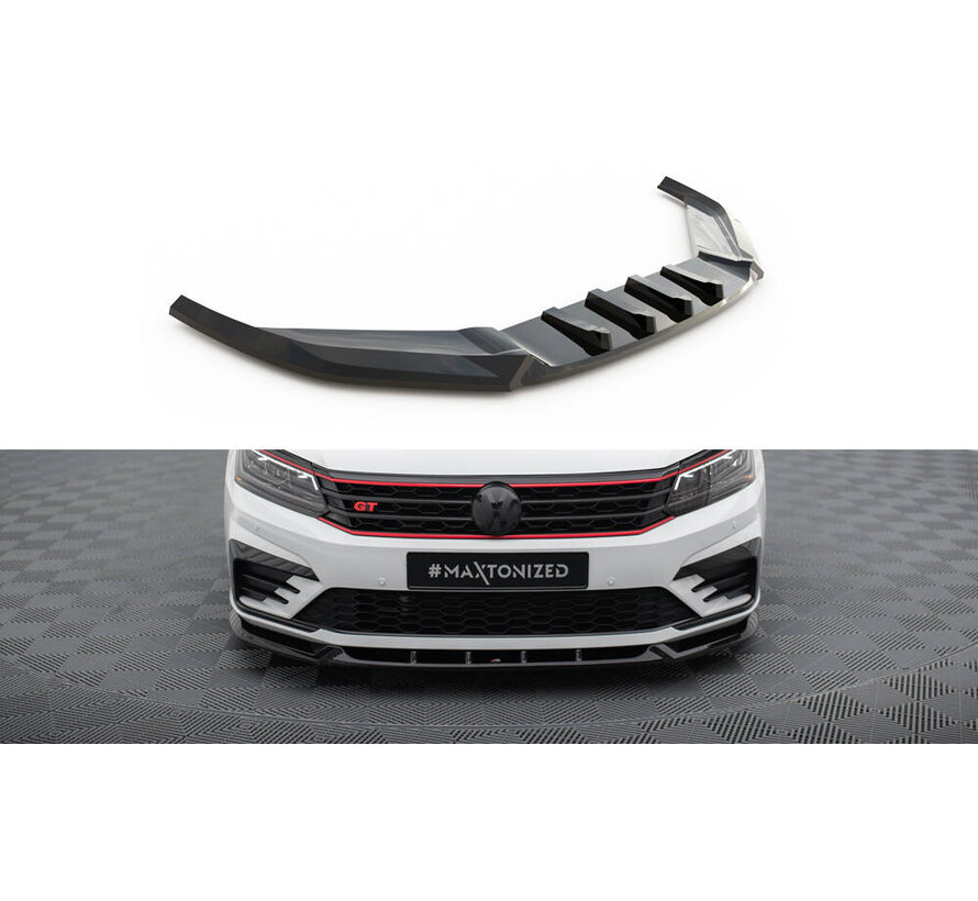 Maxton Design Front Splitter V.1 Volkswagen Passat GT B8 Facelift USA