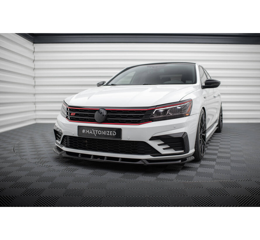 Maxton Design Front Splitter V.1 Volkswagen Passat GT B8 Facelift USA