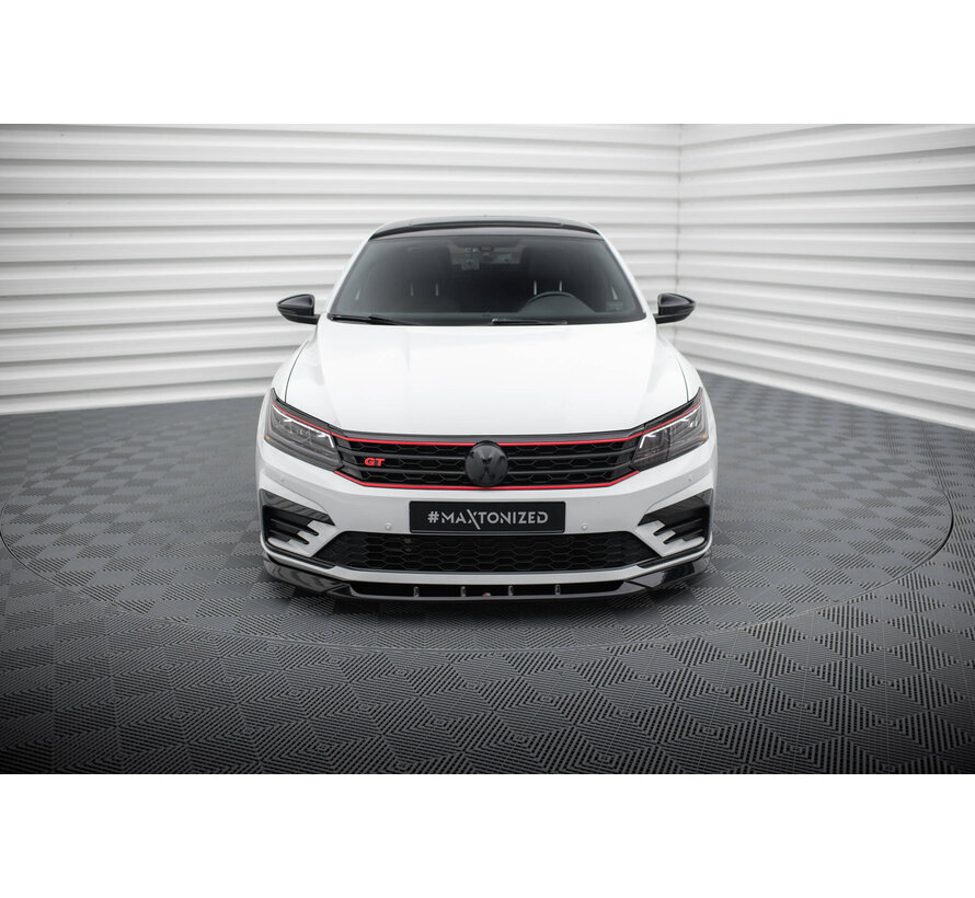 Maxton Design Front Splitter V.2 Volkswagen Passat GT B8 Facelift USA