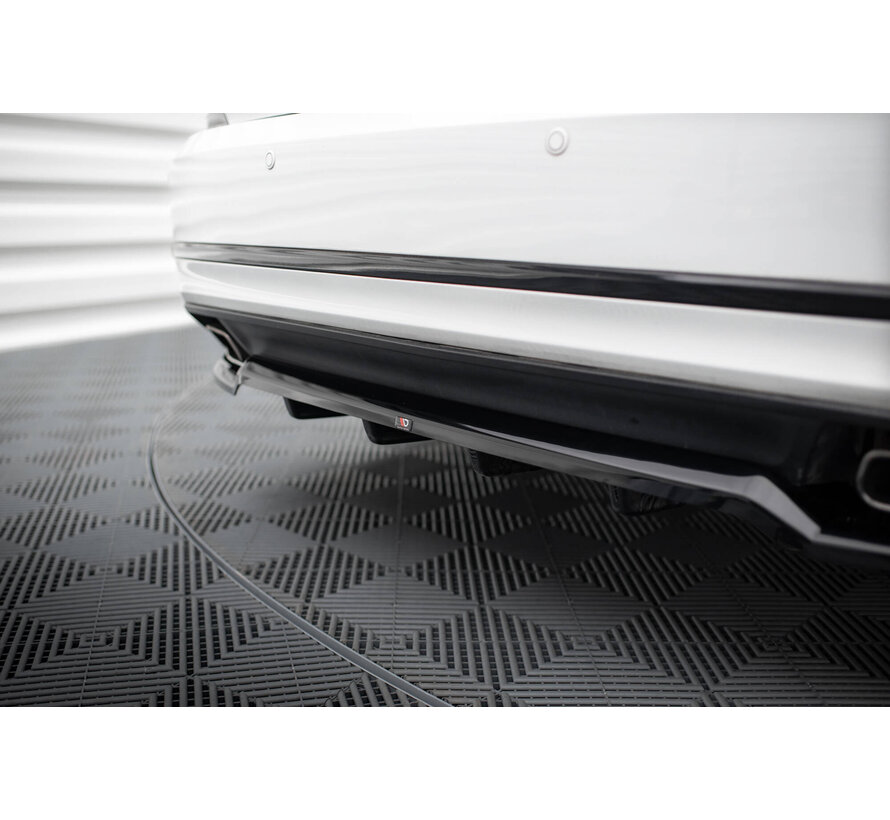 Maxton Design Rear Splitter (with vertical bars) Volkswagen Passat GT B8 Facelift USA