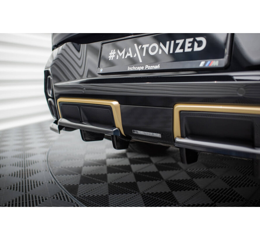Maxton Design Rear Splitter (with vertical bars) BMW XM G09