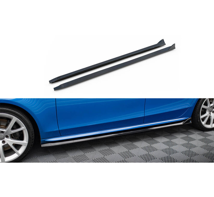 Maxton Design Side Skirts Diffusers V.4 Audi A4 / A4 S-Line / S4 B8