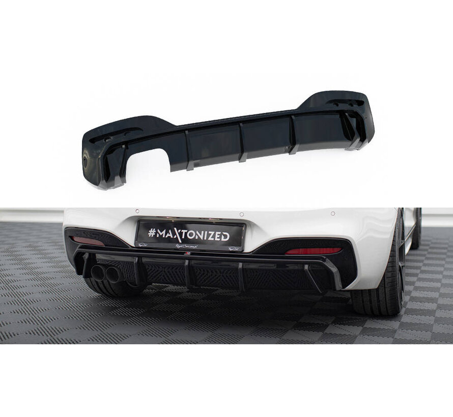 Maxton Design Rear Valance V.3 passend voor BMW 1 M-Pack F20 Facelift (Single side dual exhaust version)