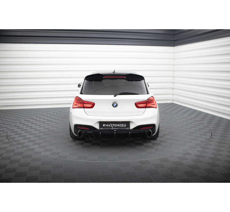 Maxton Design Rear Valance V.3 passend voor BMW 1 M-Pack F20 Facelift (Single side dual exhaust version)
