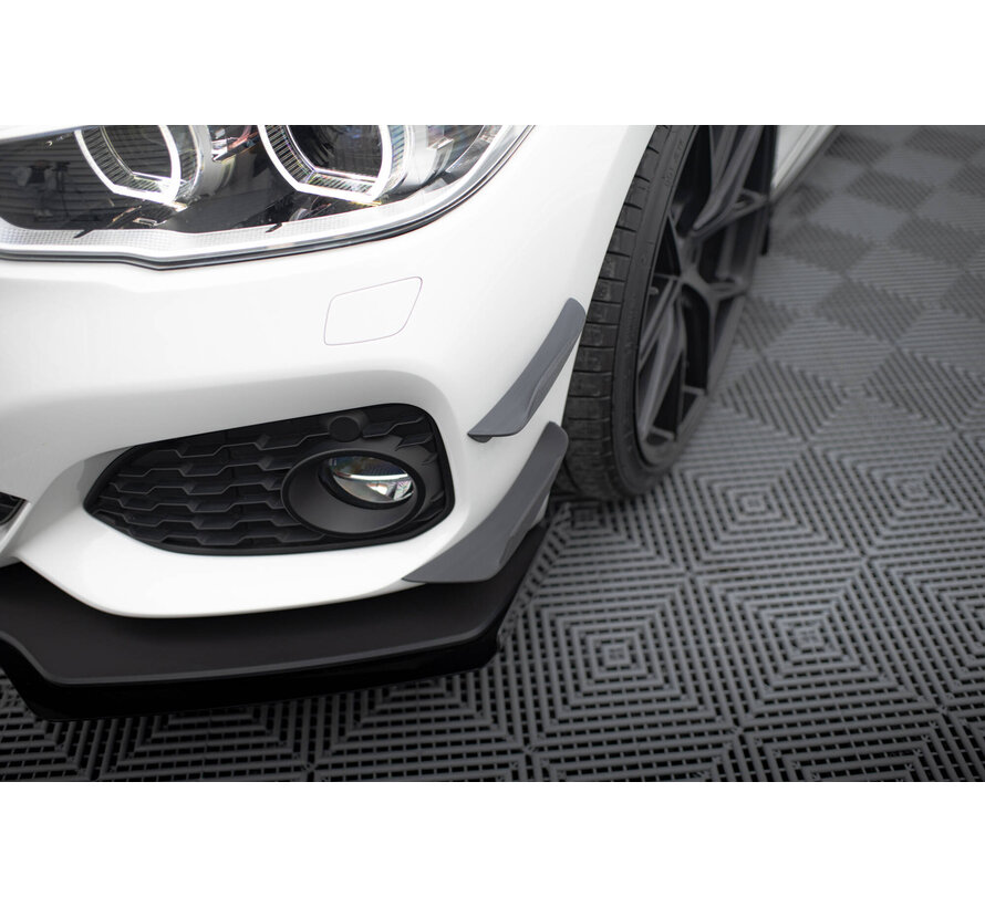 Maxton Design Front Bumper Wings (Canards) BMW 1 M-Pack / M140i F20 Facelift
