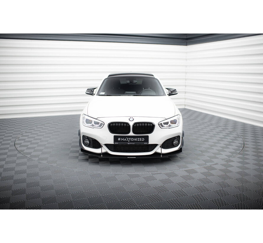 Maxton Design Front Bumper Wings (Canards) BMW 1 M-Pack / M140i F20 Facelift