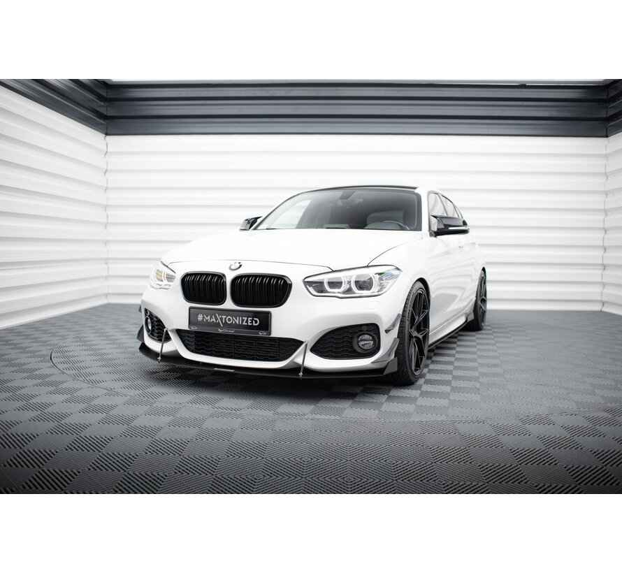 Maxton Design Front Bumper Wings (Canards) BMW 1 M-Pack / M140i F20 Facelift