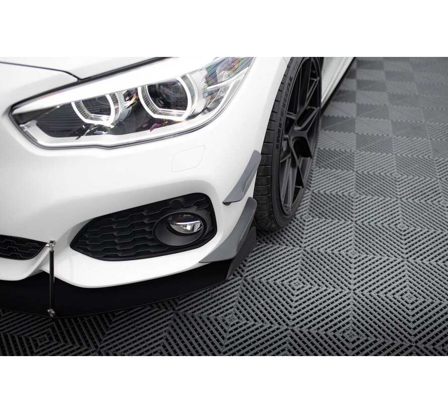 Maxton Design Front Bumper Wings (Canards) BMW 1 M-Pack / M140i F20 Facelift