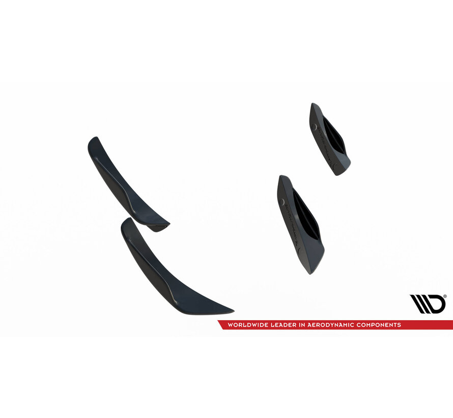 Maxton Design Front Bumper Wings (Canards) BMW 1 M-Pack / M140i F20 Facelift