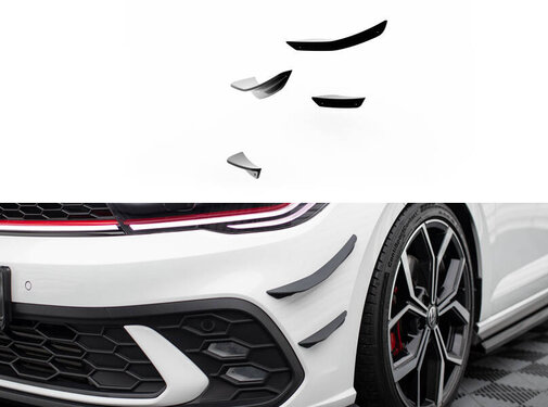 Maxton Design Maxton Design Front Bumper Wings (Canards) Volkswagen Polo GTI Mk6 Facelift