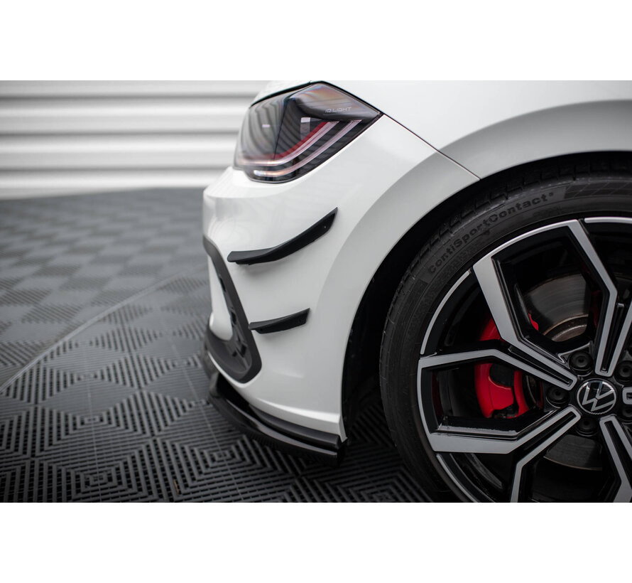 Maxton Design Front Bumper Wings (Canards) Volkswagen Polo GTI Mk6 Facelift
