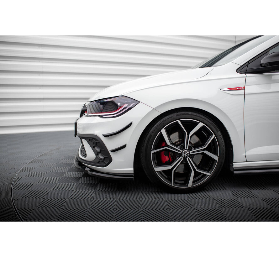 Maxton Design Front Bumper Wings (Canards) Volkswagen Polo GTI Mk6 Facelift