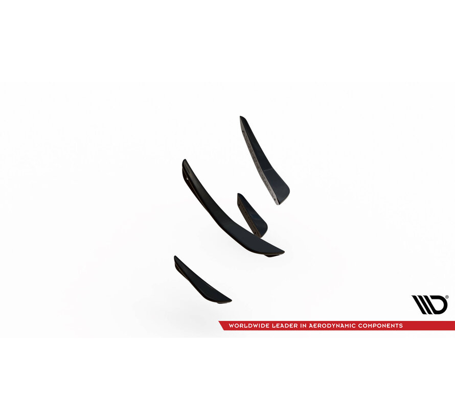 Maxton Design Front Bumper Wings (Canards) Volkswagen Polo GTI Mk6 Facelift