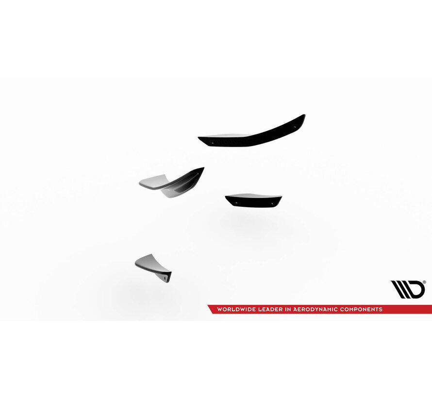 Maxton Design Front Bumper Wings (Canards) Volkswagen Polo GTI Mk6 Facelift