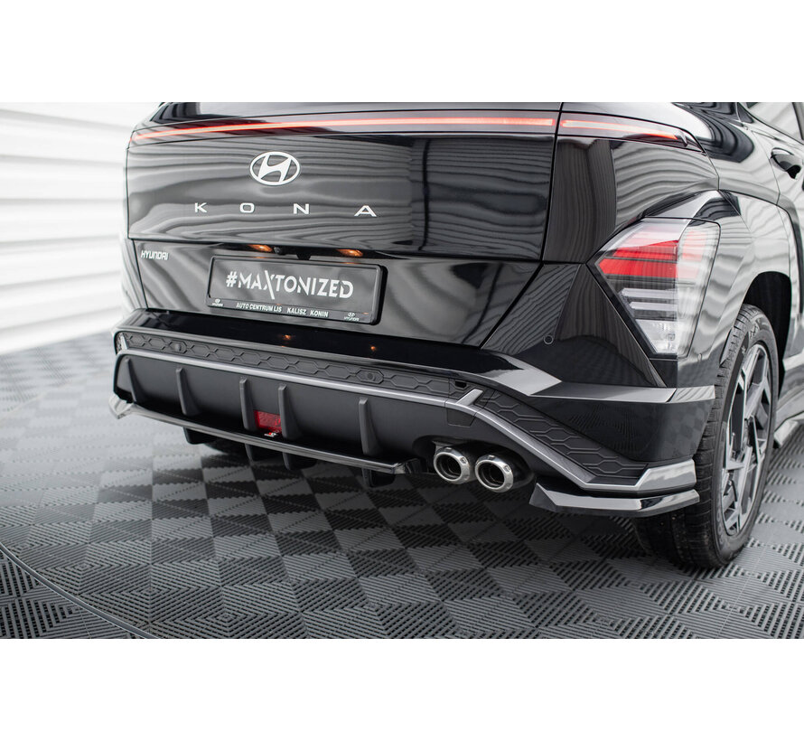 Maxton Design Rear Splitter (with vertical bars) Hyundai Kona N-Line Mk2