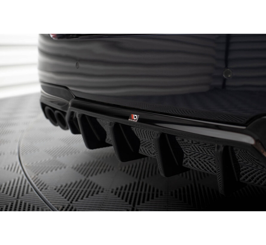 Maxton Design Rear Valance V.2 BMW 5 M-Pack F10 / F11 (Version with two double exhausts)