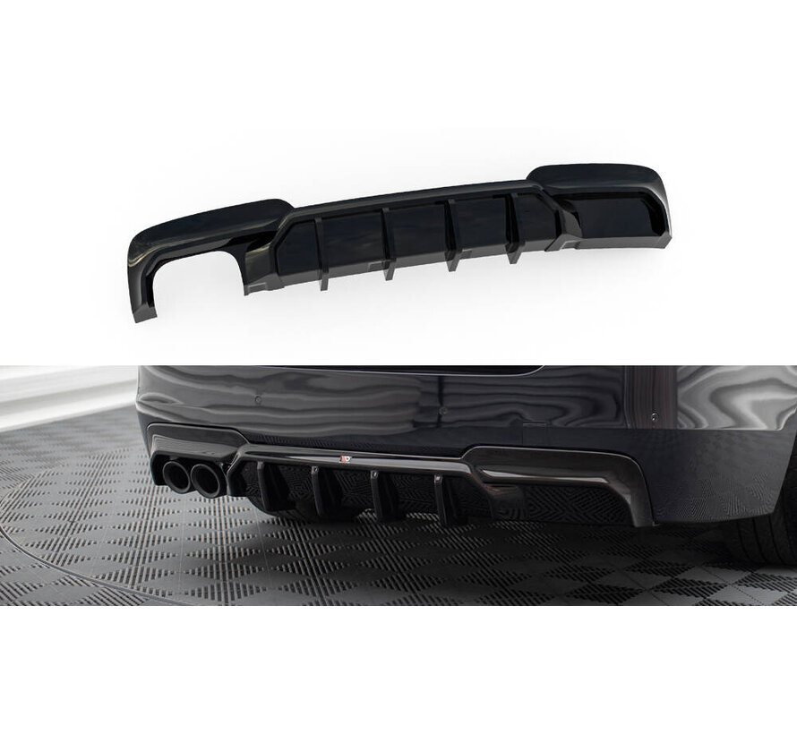 Maxton Design Rear Valance V.2 BMW 5 M-Pack F10 / F11 (Version with double exhaust on one side)