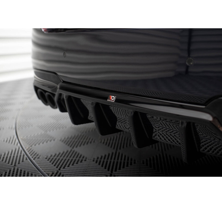 Maxton Design Rear Valance V.2 BMW 5 M-Pack F10 / F11 (Version with double exhaust on one side)