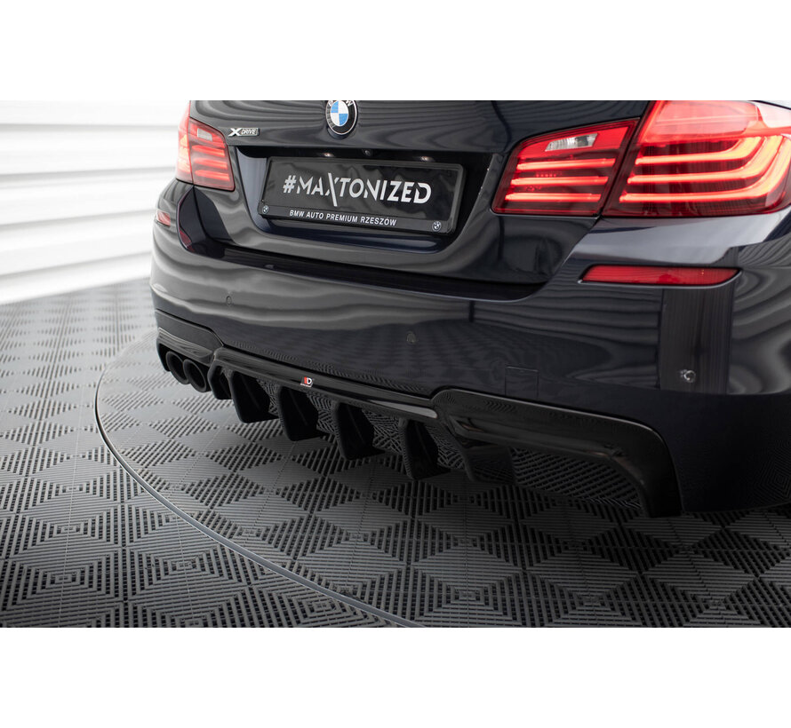 Maxton Design Rear Valance V.2 BMW 5 M-Pack F10 / F11 (Version with double exhaust on one side)
