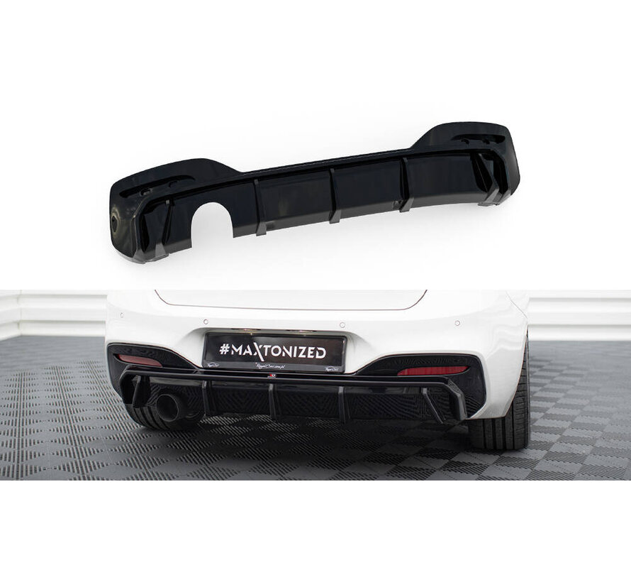 Maxton Design Rear Valance V.3 passend voor BMW 1 M-Pack F20 Facelift (Version with single exhaust on one side)