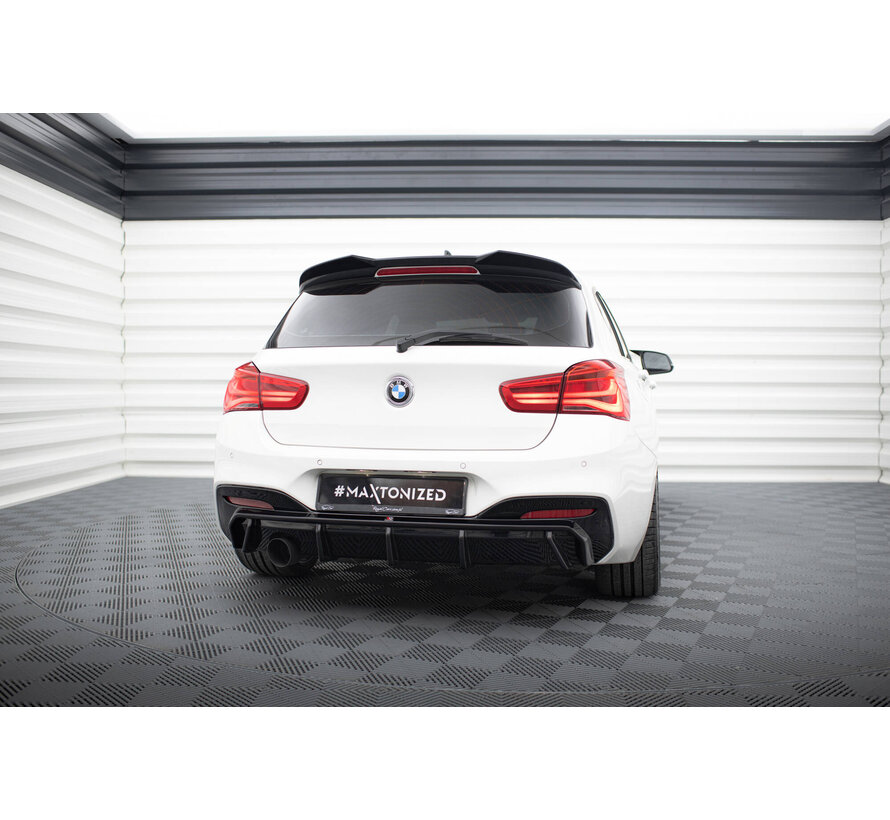 Maxton Design Rear Valance V.3 passend voor BMW 1 M-Pack F20 Facelift (Version with single exhaust on one side)