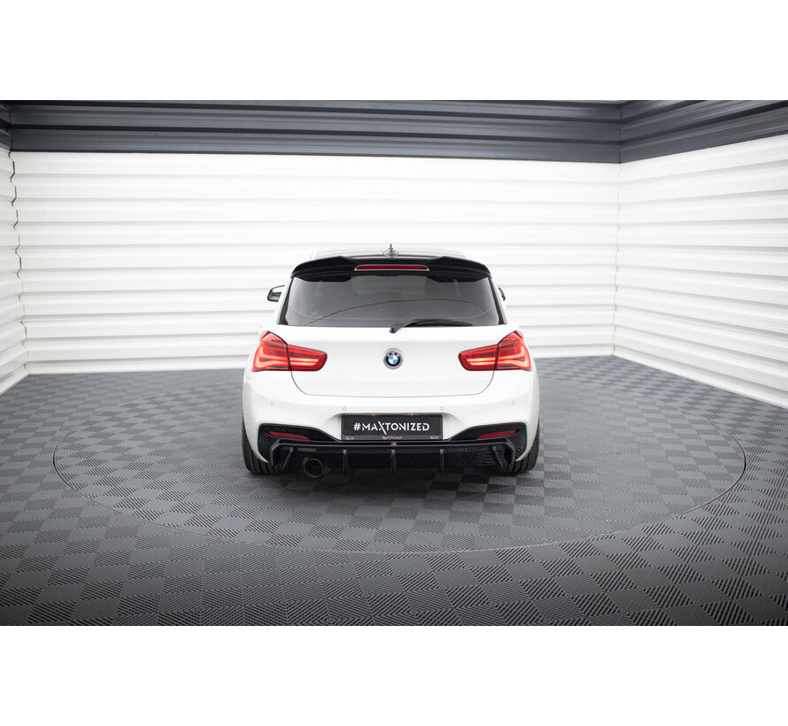 Maxton Design Rear Valance V.3 passend voor BMW 1 M-Pack F20 Facelift (Version with single exhaust on one side)