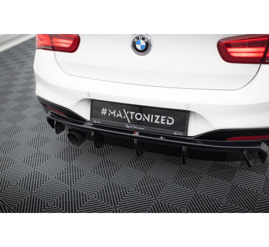 Maxton Design Rear Valance V.3 passend voor BMW 1 M-Pack F20 Facelift (Version with single exhaust on one side)