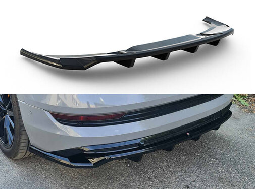 Maxton Design Maxton Design Rear Splitter (with vertical bars) Audi e-Tron S-Line