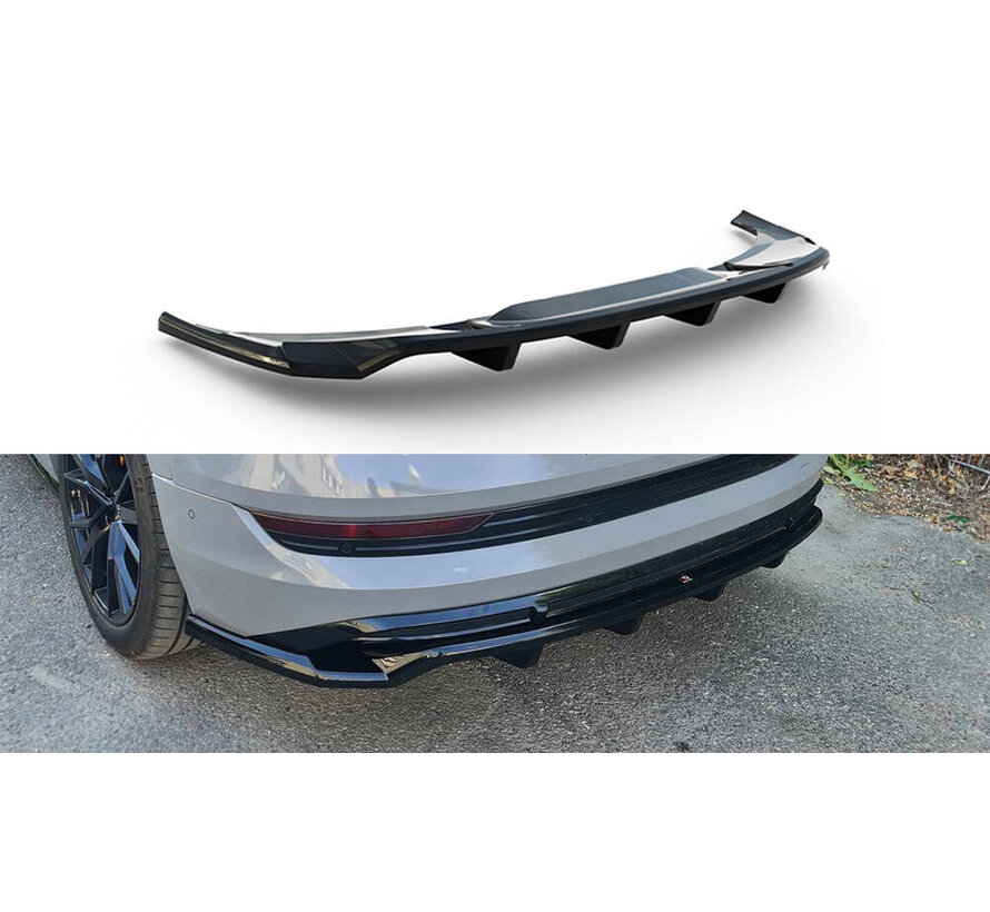Maxton Design Rear Splitter (with vertical bars) Audi e-Tron S-Line