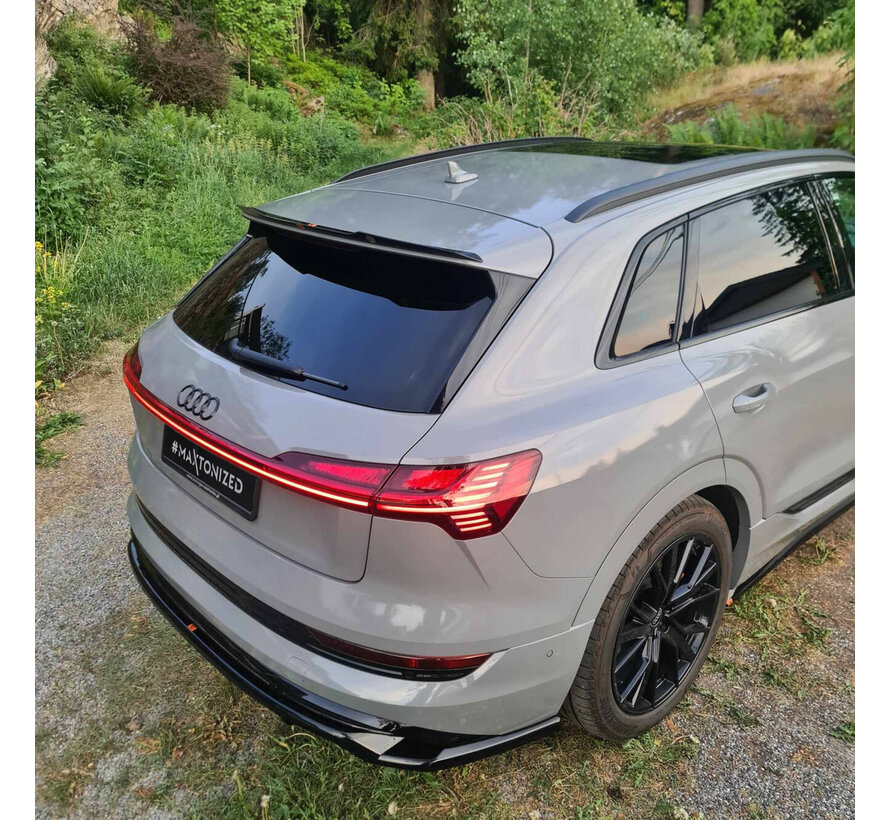 Maxton Design Rear Splitter (with vertical bars) Audi e-Tron S-Line