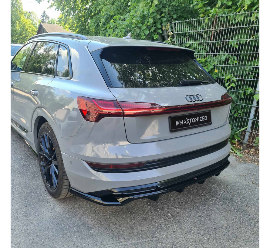 Maxton Design Rear Splitter (with vertical bars) Audi e-Tron S-Line