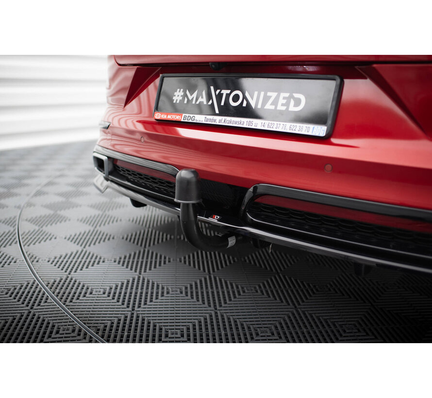 Maxton Design Rear Splitter (with vertical bars) Kia ProCeed GT-Line Mk1