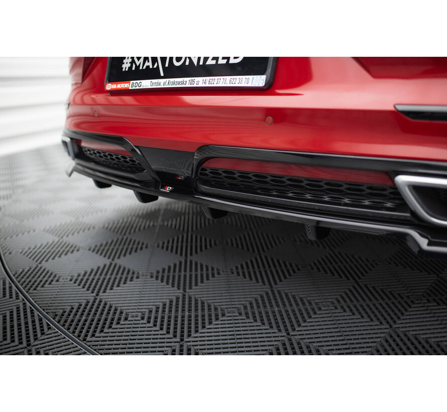 Maxton Design Rear Splitter (with vertical bars) Kia ProCeed GT-Line Mk1